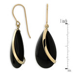 Onyx Earrings 14K