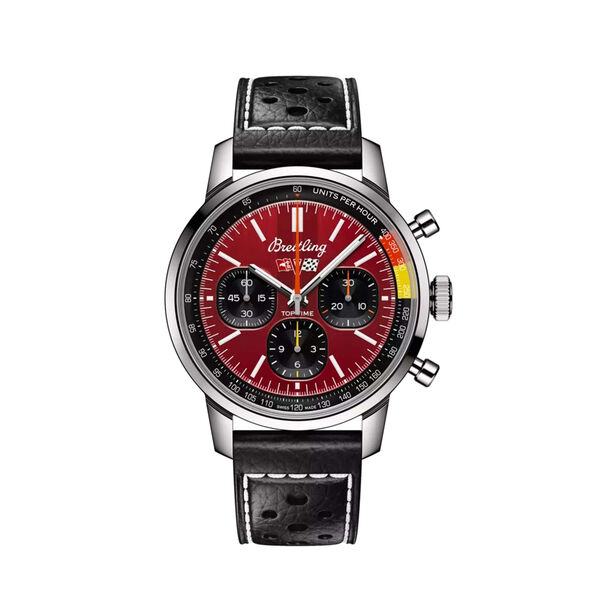 Breitling Top Time B01 Chevrolet Corvette Watch Steel Case Red Dial, 41mm