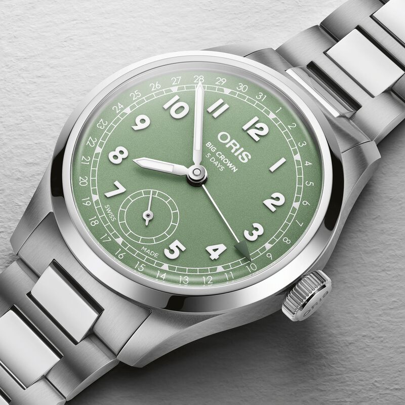 Oris Big Crown Pointer Date Calibre 403 Green Dial Watch, 40mm image number 3