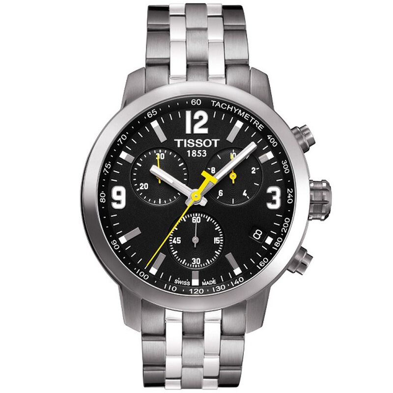 Tissot PRC 200 Chronograph Black Dial Quartz Watch, 42mm image number 0