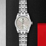 TUDOR Glamour Date+Day Watch Silver Dial Steel Bracelet, 39mm