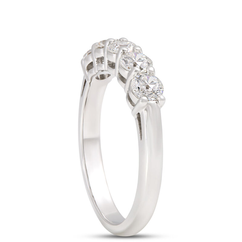 Classic Round Diamond Anniversary Band, 1.00  Carat Total Weight, Platinum image number 1