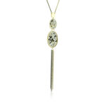 Toscano Floral Discs with Tassel Necklace 14K