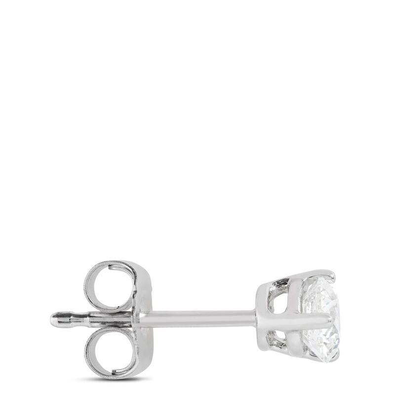 Diamond Solitaire Stud Earrings 14K, 1/2 ctw. image number 1