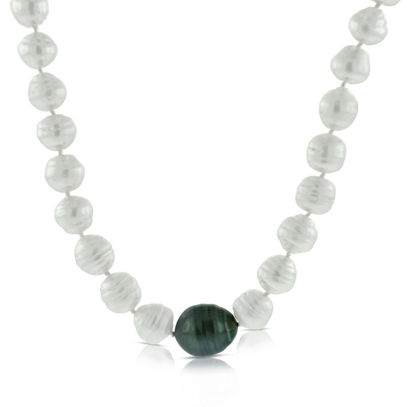 Cultured South Sea & Tahitian Pearl Strand image number 1