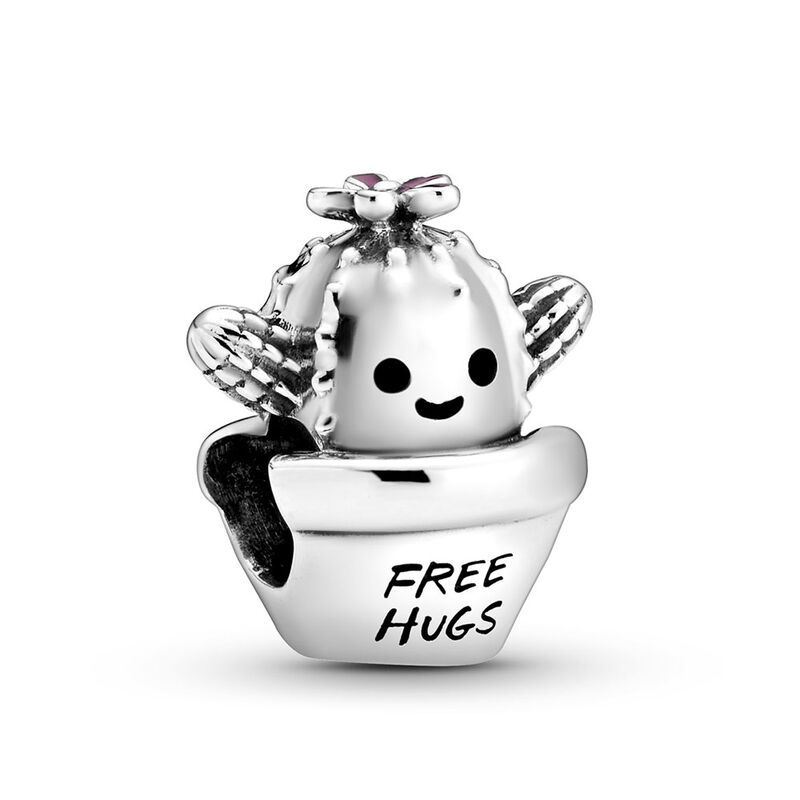 Pandora Passions Free Hugs Cactus Enamel Charm image number 1