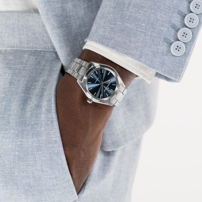 Hamilton Jazzmaster Performer Automatic Blue Dial Watch, 38mm image number 3