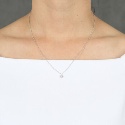 Forevermark Tribute&trade; Collection Diamond Halo Pendant  18K