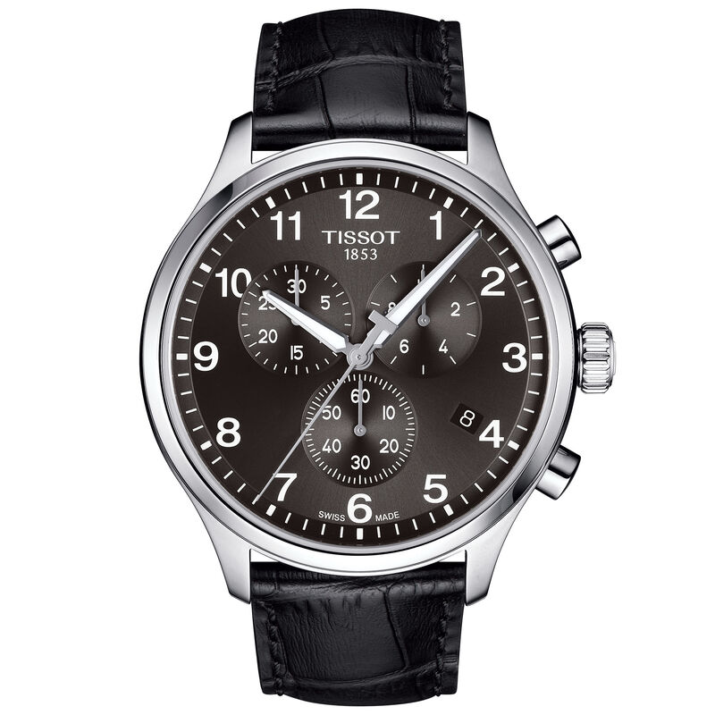 TISSOT Chrono XL Classic Black Dial Watch, 45mm&nbsp; image number 0