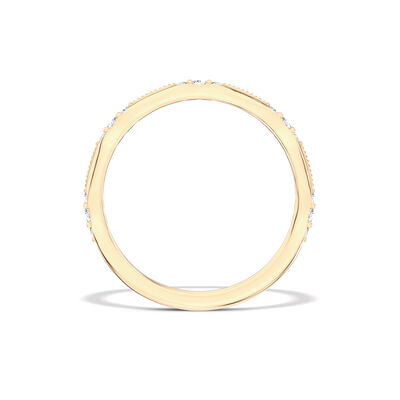 Classic Round Diamond Band, 1/10 Carat Total Weight, 14K yellow Gold