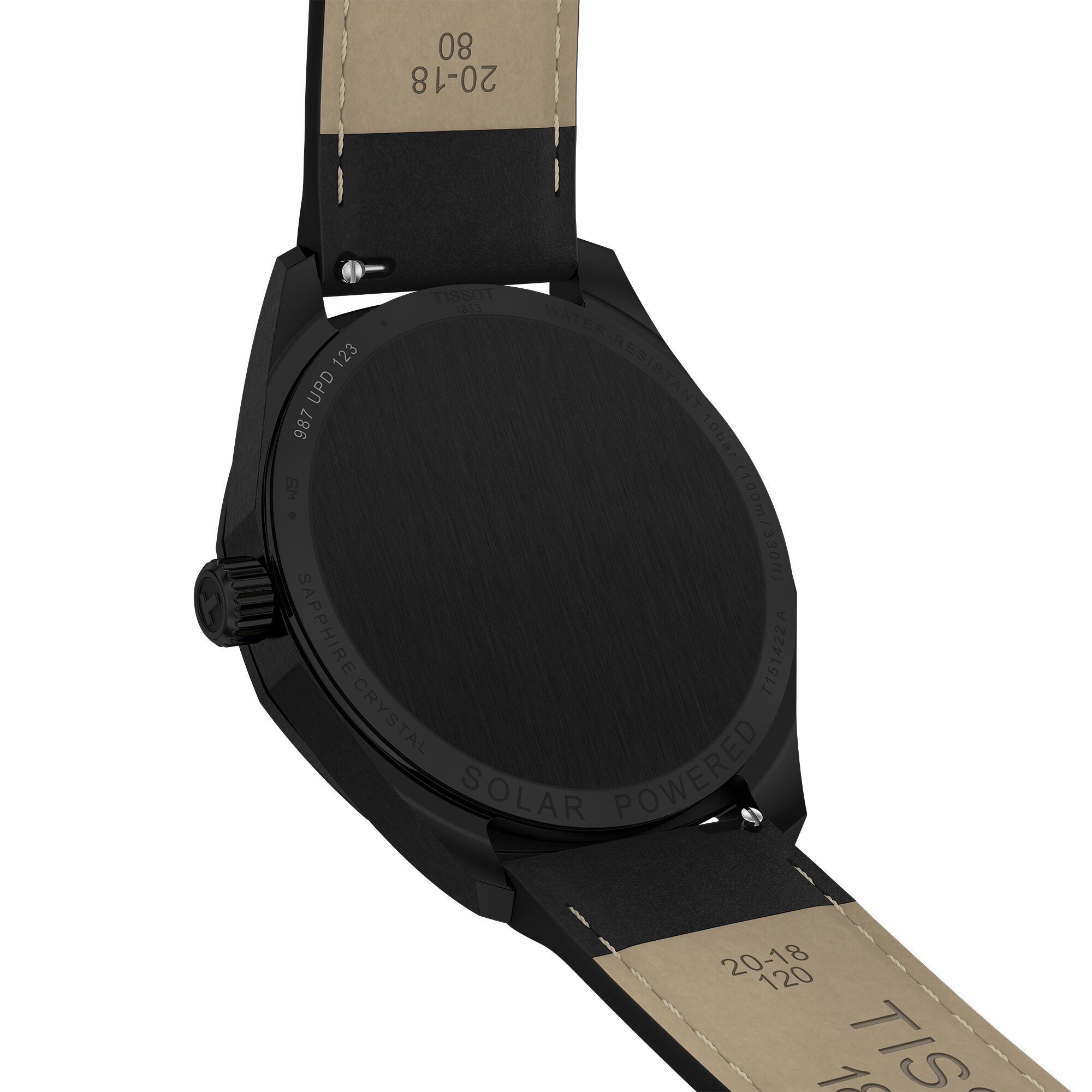 TISSOT PRC 100 Solar Black Dial Watch, 39mm