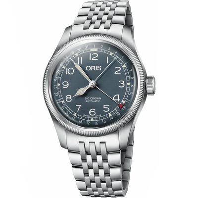 Oris Big Crown Pointer Date Blue Dial Watch, 40mm