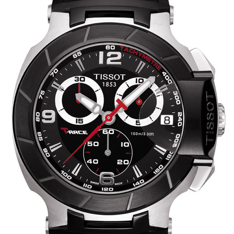 Tissot T-Race Chronograph Black PVD Quartz Watch, 45.3mm image number 2