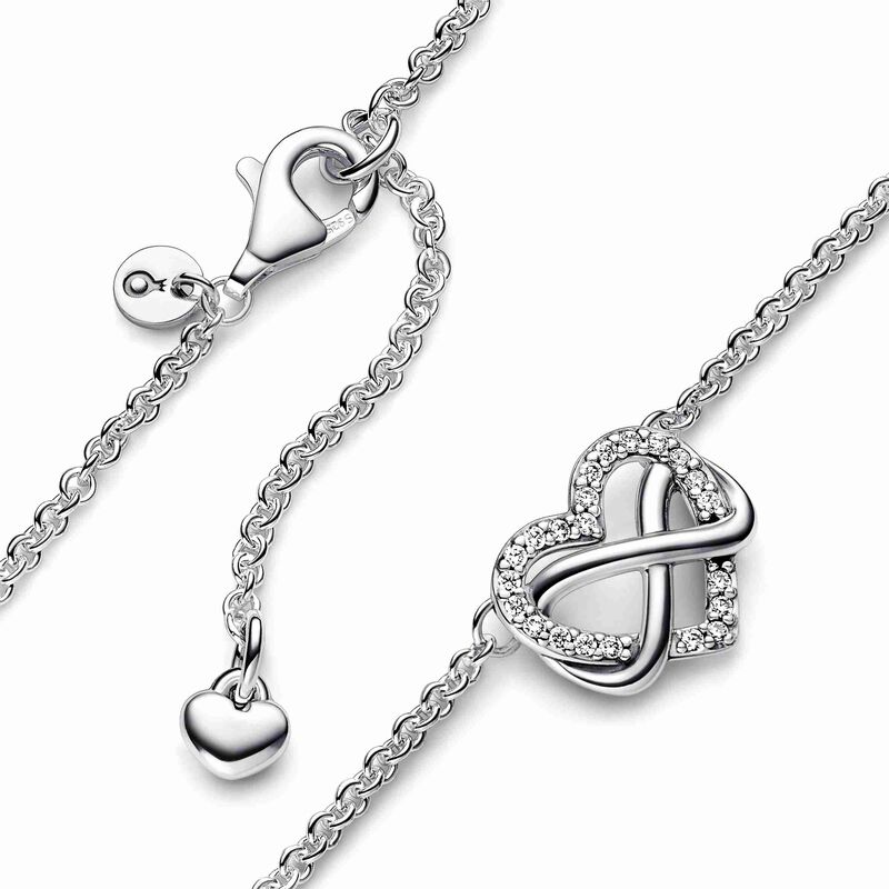 Pandora Sparkling Infinity Heart Collier Necklace image number 1