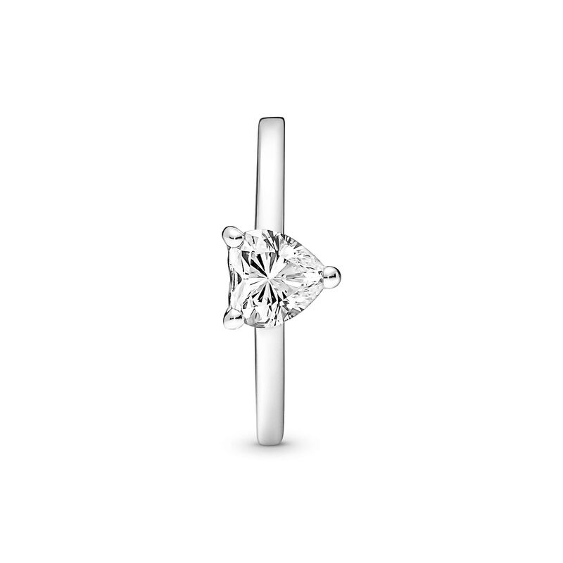 Pandora Sparkling Heart Solitaire Ring image number 2