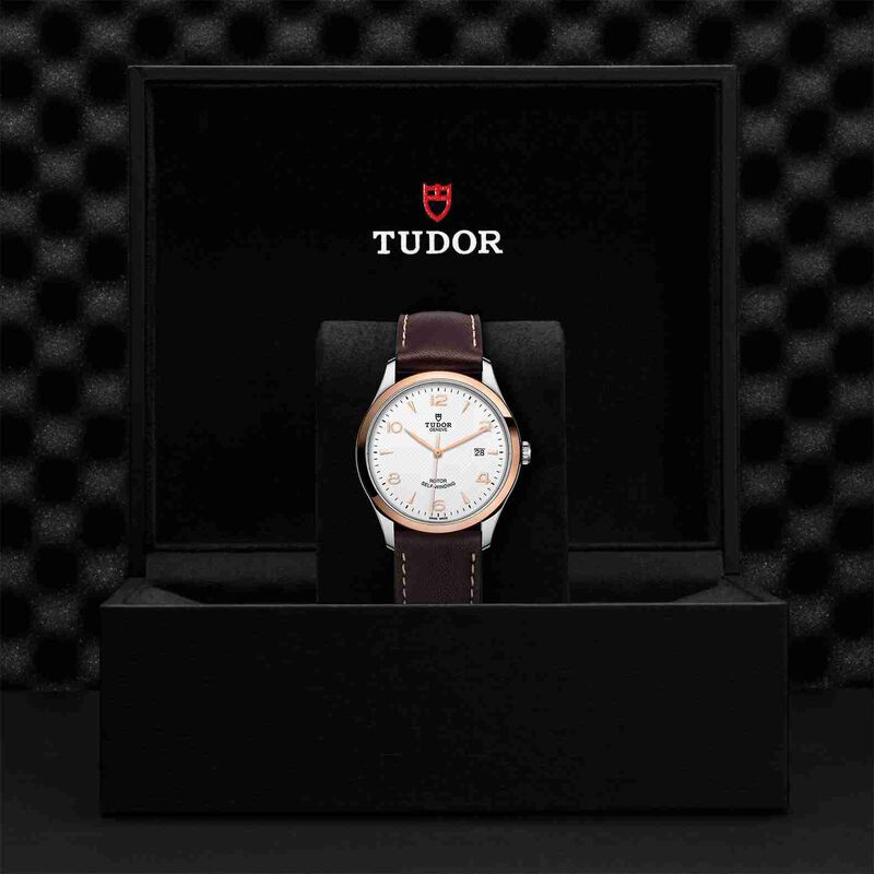 TUDOR 1926 Watch White Dial Brown Leather Strap, 41mm image number 2
