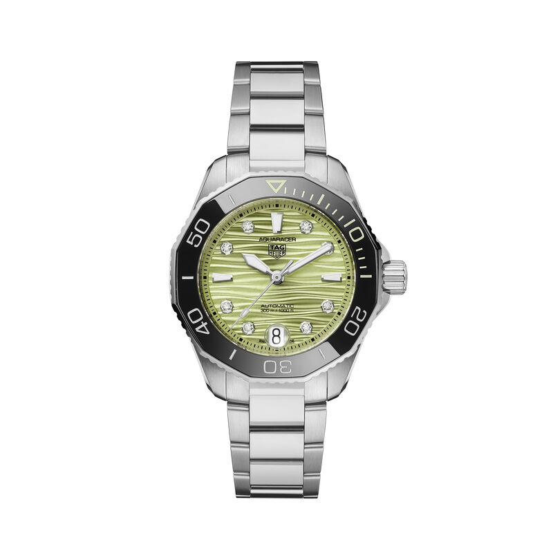 TAG Heuer Aquaracer Professional 300 Green Dial Watch, 36mm image number 0