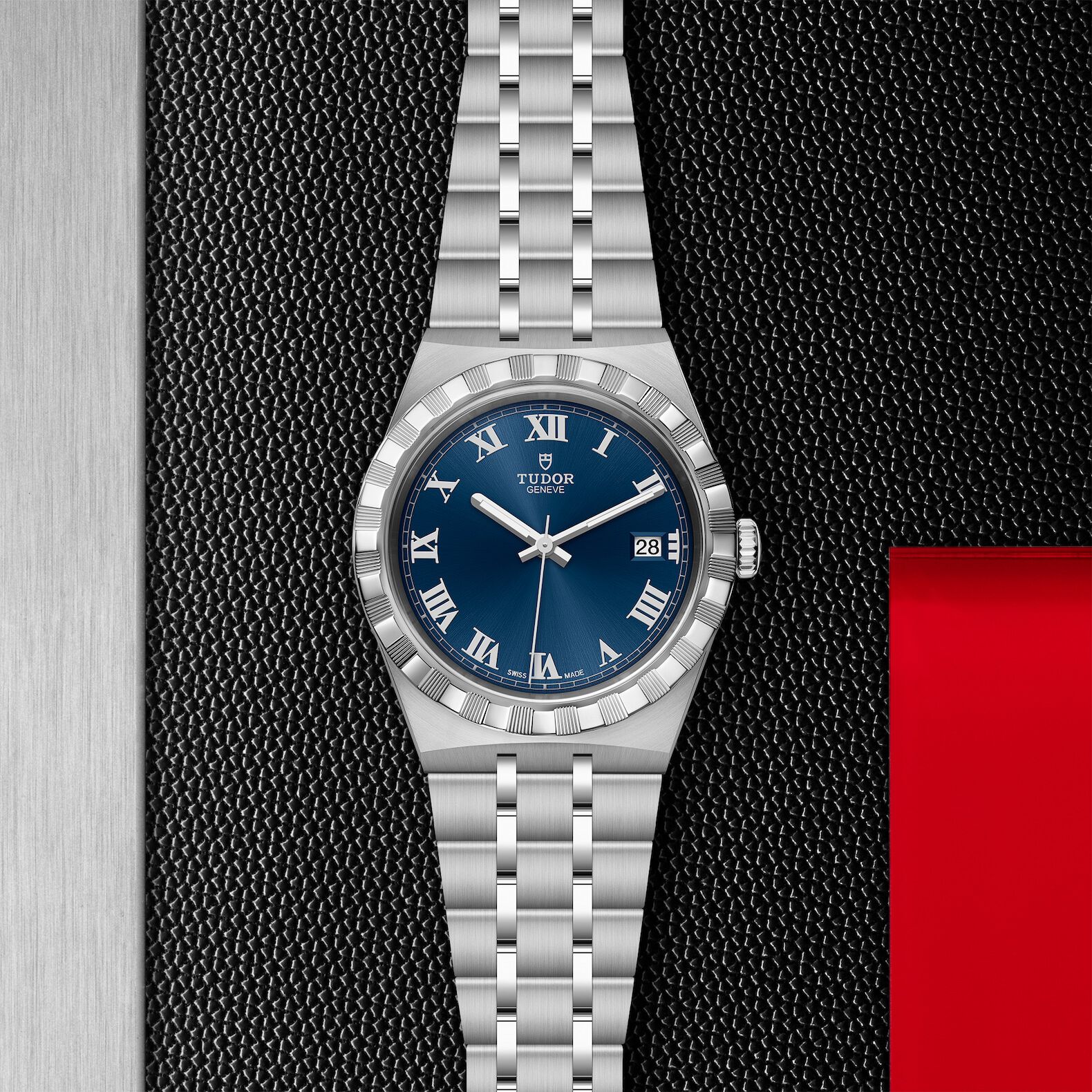 TUDOR Royal Watch Steel Case Blue Dial Steel Bracelet, 38mm M28500