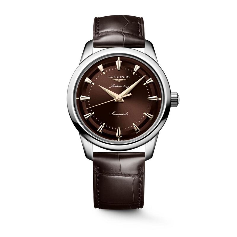 Longines Conquest Heritage Brown Dial Watch, 40mm image number 0