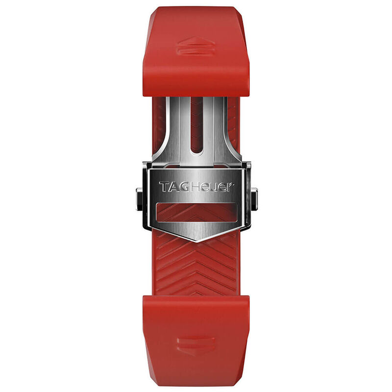 TAG Heuer Connected Calibre E4 42mm Red Rubber Watch Strap image number 0