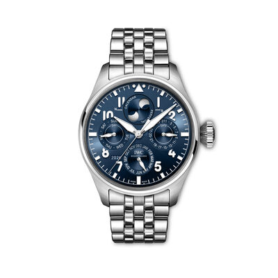 IWC Big Pilot's Watch Perpetual Calendar ProSet Le Petit Prince Blue Dial Watch, 42mm