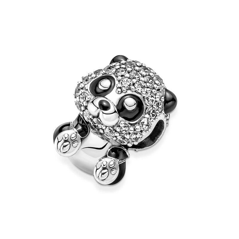 Pandora Sparkling Cute Enamel & CZ Panda Charm image number 4