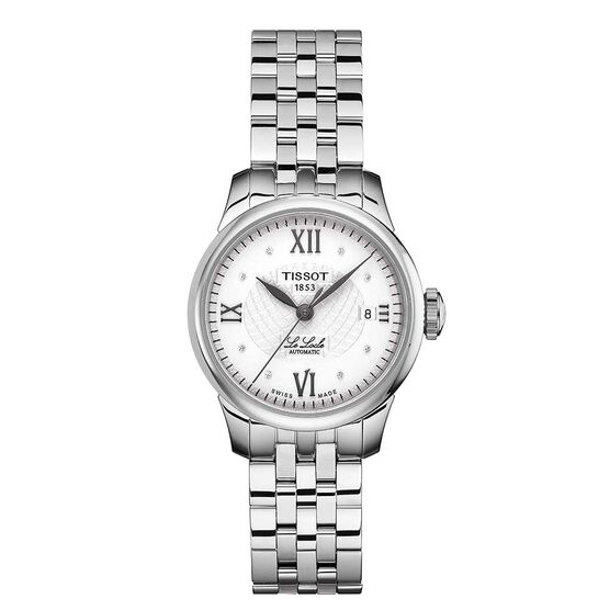 Tissot Le Locle Automatic Lady Diamond Silver Dial Watch, 25.3mm