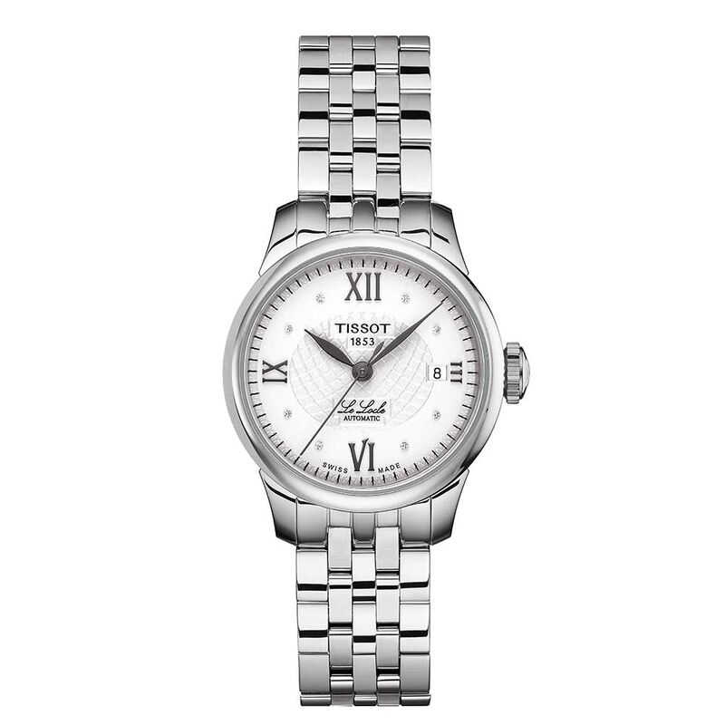 Tissot Le Locle Automatic Lady Diamond Silver Dial Watch, 25.3mm image number 1