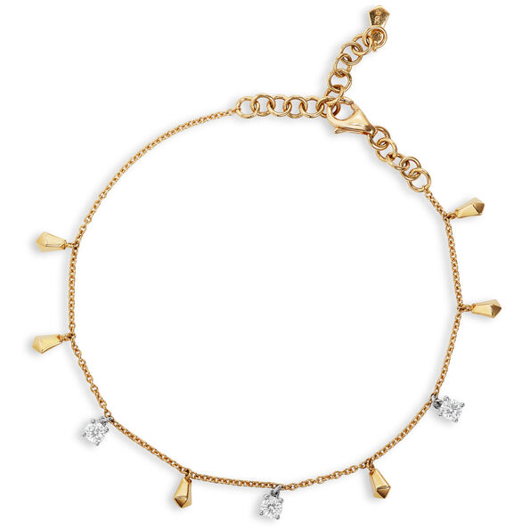 Jade Trau for Ben Bridge Signature Diamond Dangle Bracelet 18K