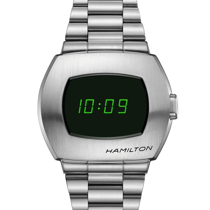 Hamilton American Classic PSR Digital Quartz Watch Black Dial, 40.8mm image number 0