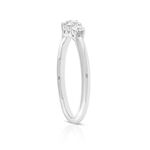 Jade Trau for Ben Bridge Signature Diamond Graduated 3-Stone Diamond Ring in Platinum