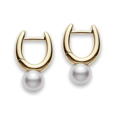 Mikimoto Classic Elegance Akoya Cultured Pearl Earrings 18K