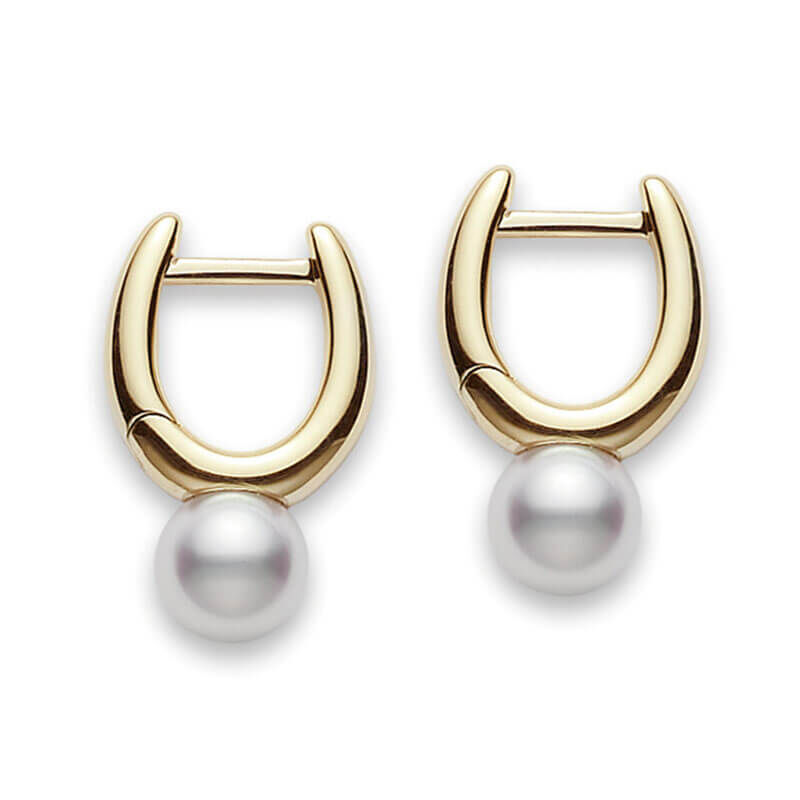 Mikimoto Classic Elegance Akoya Cultured Pearl Earrings 18K image number 1