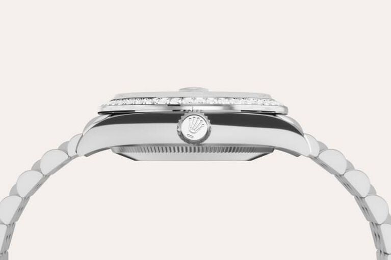 rolex datejust in white rolesor - combination of oystersteel and white gold, m278384rbr-0008 - white rolesor - ben bridge
