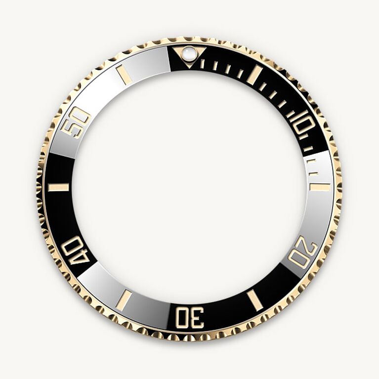 rolex submariner in 18 ct yellow gold, m126618ln-0002 - unidirectional rotatable bezel - ben bridge