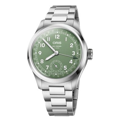 Oris Big Crown Pointer Date Calibre 403 Green Dial Watch, 40mm