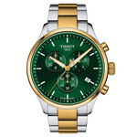 Tissot Chrono XL Classic Gold PVD Green Dial Quartz Watch, 45mm