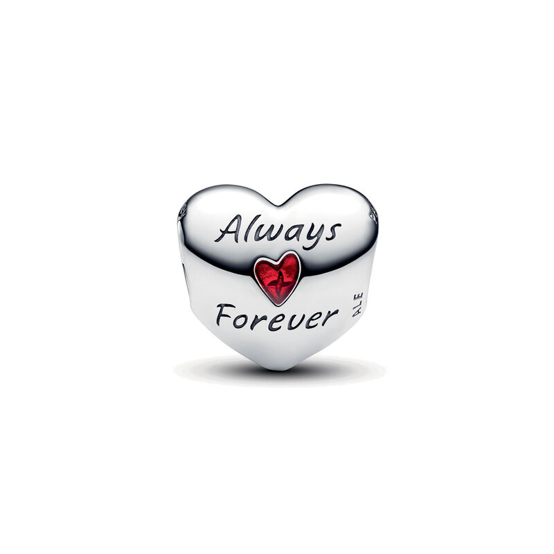 Pandora Disney Mickey Mouse & Minnie Mouse Heart Charm image number 1