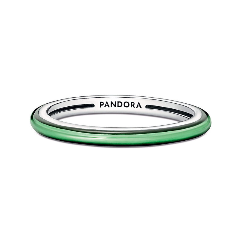 Pandora ME Laser Green Enamel Ring image number 2