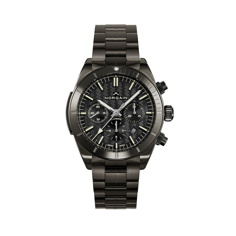 NORQAIN Adventure Sport Chrono Black Dial Watch, 44mm image number 0