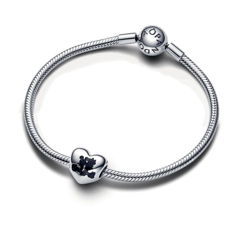 Pandora Disney Mickey Mouse & Minnie Mouse Heart Charm image number 2