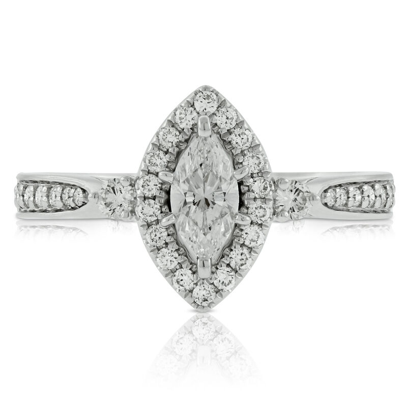 Marquise Diamond Ring 14K image number 2