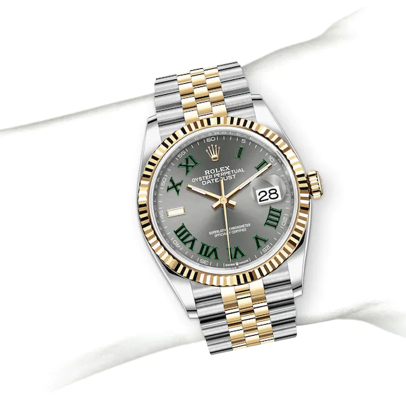 Rolex Datejust 36 Datejust Oyster, 36 mm, Oystersteel and yellow gold - M126233-0035 at Ben Bridge