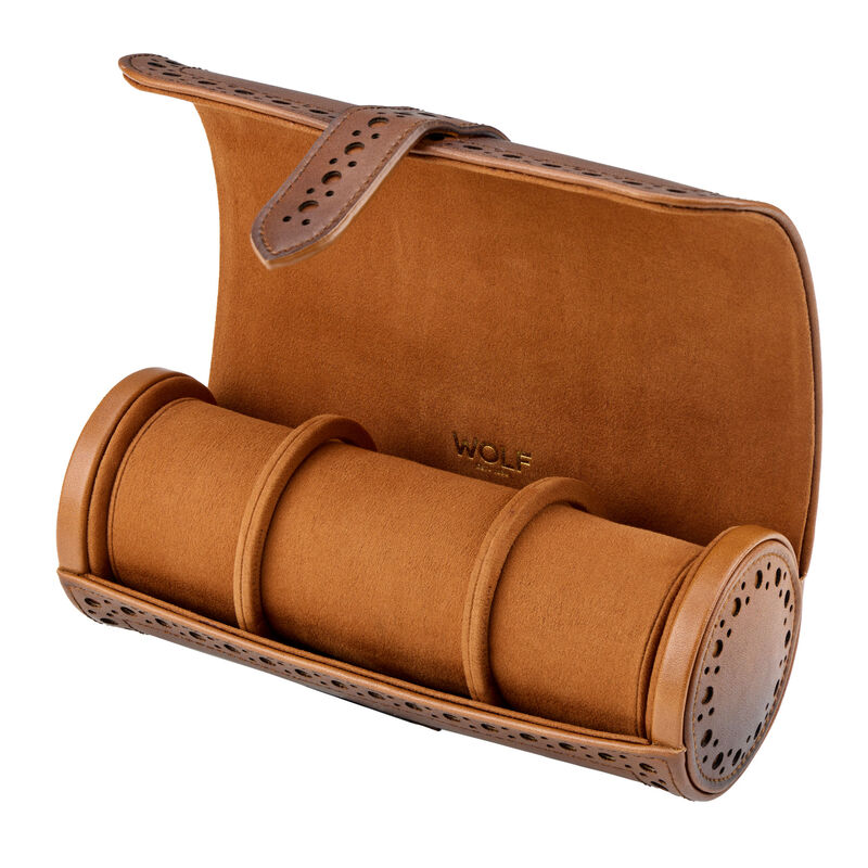 WOLF Brogue Triple Watch Roll image number 0