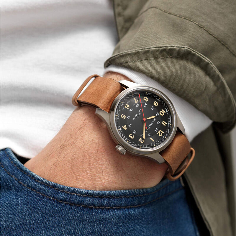 Hamilton Khaki Field Far Cry® 6 Titanium Leather Watch, 42mm image number 1
