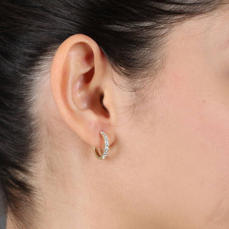 Ikuma Canadian Diamond Hoop Earrings 14K image number 3