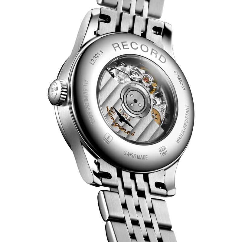 Longines Record White Dial Watch, 30mm image number 2