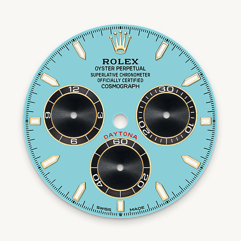 Turquoise blue dial