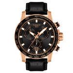 Tissot Supersport Chrono Rose PVD Black Dial Watch, 45.5mm