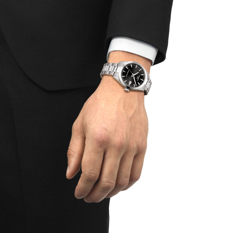 TISSOT Gentleman Black Dial Watch, 38mm image number 2